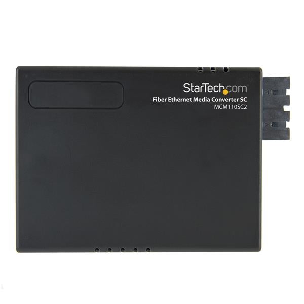 StarTech.com Multi-Mode (MM) SC Fiber Media Converter for 10/100Mbps Networks, Standalone Ethernet to SC MM Fiber Media Converter, 1310nm, 2km - TAA