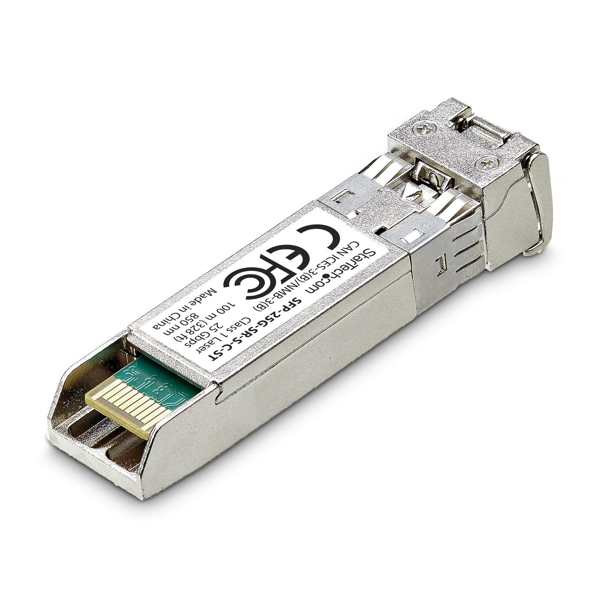 StarTech.com Cisco SFP-25G-SR-S Compatible SFP28 Module, 25Gbps Multimode Fiber (MMF), 100m (328ft), LC Connector, 850nm, MSA 25 Gigabit Optical Transceiver
