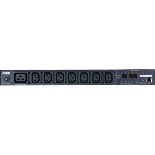 ATEN 1U 16A 8 Outlet Switched Bank Metered PDU + Free Eco PDU Manager Software
