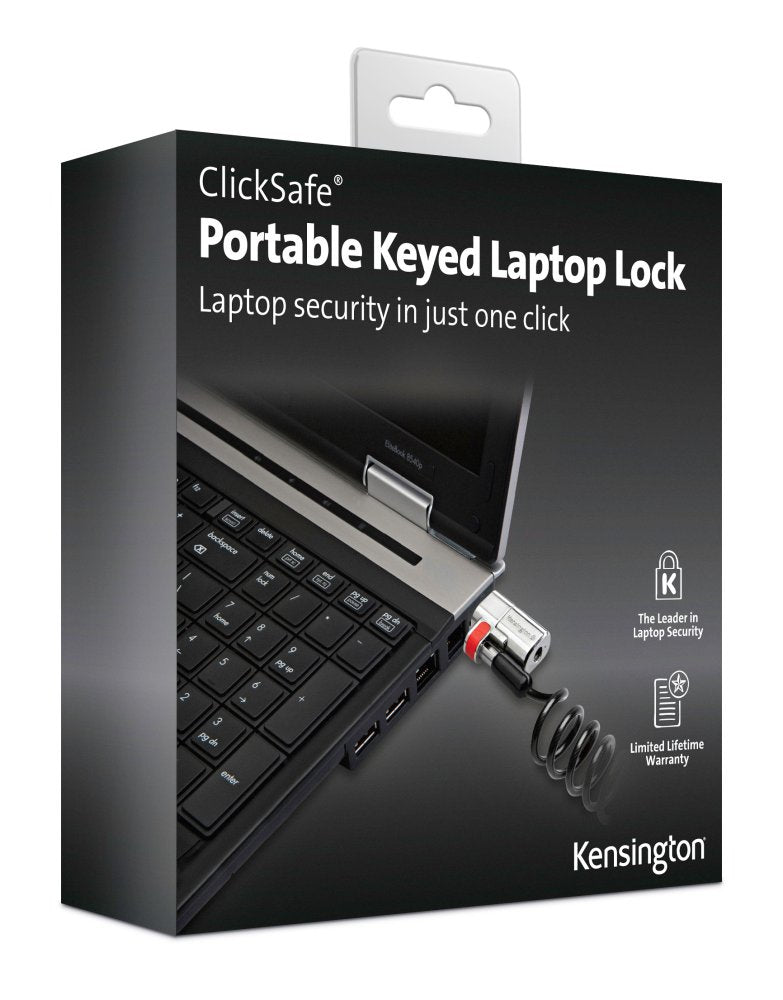 Kensington ClickSafe® Portable Keyed Laptop Lock