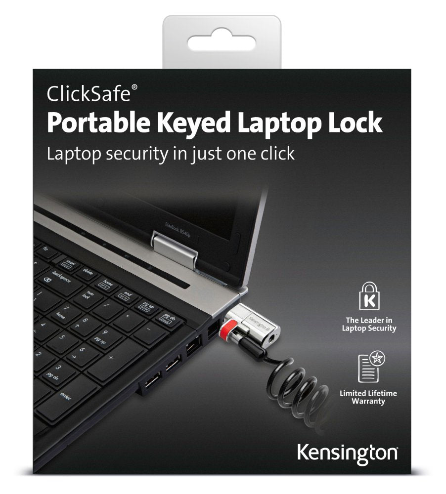 Kensington ClickSafe® Portable Keyed Laptop Lock