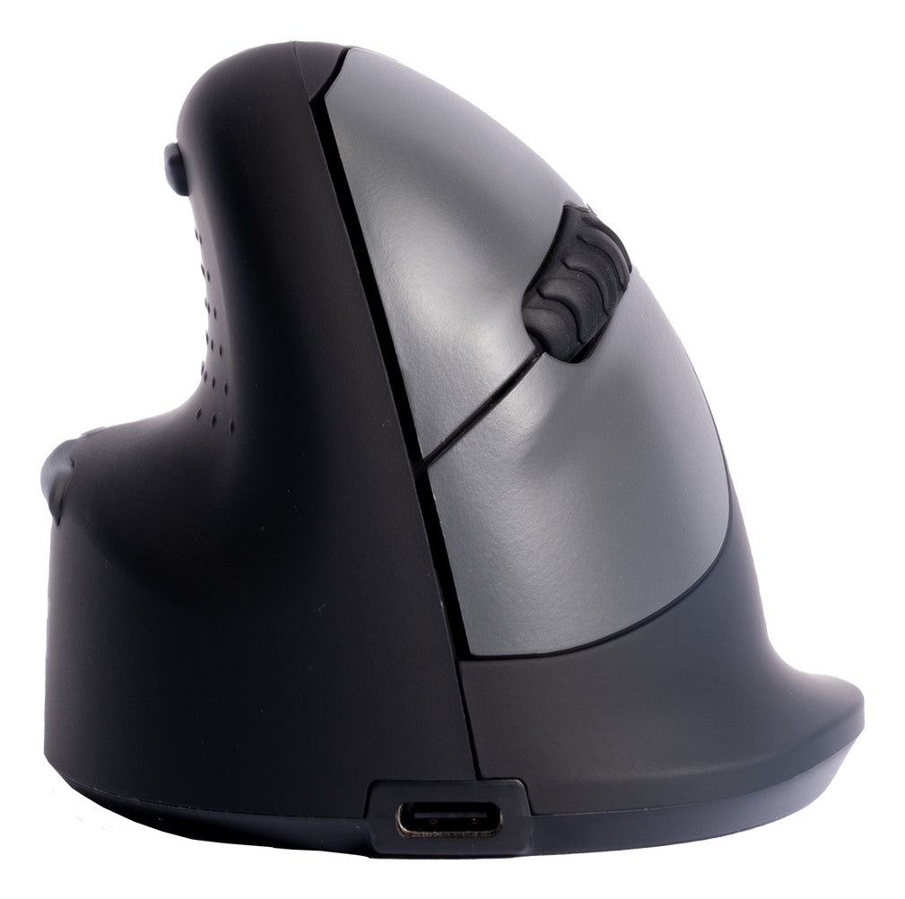 R-Go Tools Ergonomic mouse R-Go HE Break with break software, large (hand size ≥ 185 mm), left-handed, Bluetooth, black