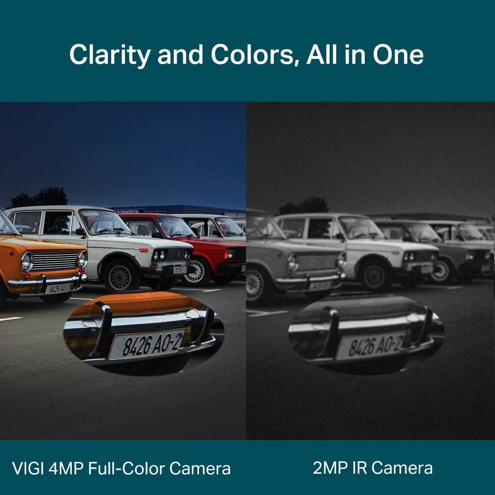 TP-Link VIGI 4MP Outdoor Full-Color Pan Tilt Network Camera