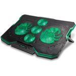 ACCESSORY POWER ENHANCE ENHANCE CRYOGEN Gaming Laptop Cooling Stand BLK w/GREEN LED
