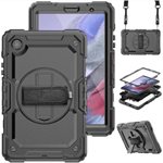 Heavy Duty Shockproof Rugged Cover w/Shoulder Strap Kickstand f/Tab A7 Lite 8.7"(SM-T220/227)