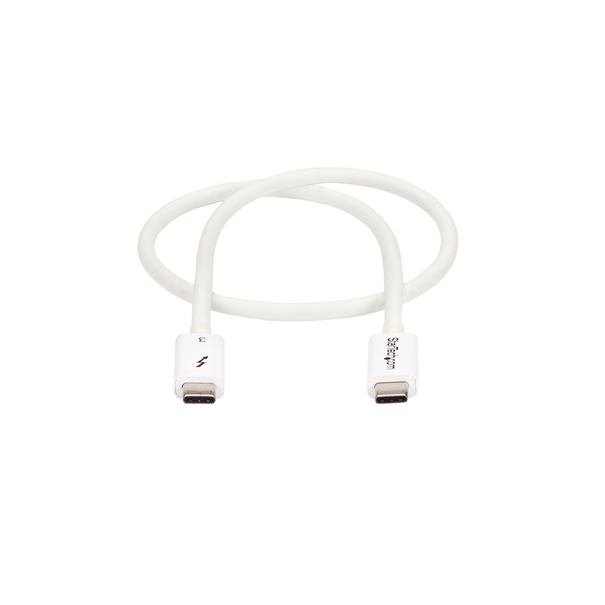 StarTech.com 1.6ft (50cm) Thunderbolt 3 Cable, 40Gbps, 100W PD, 4K/5K, Thunderbolt Certified, Compatible with Thunderbolt 4/USB 3.2/DisplayPort
