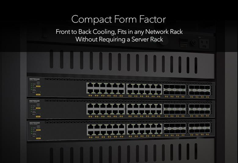NETGEAR XSM4340V-TAANES network switch Managed L3 10G Ethernet (100/1000/10000) Power over Ethernet (PoE) 1U Black