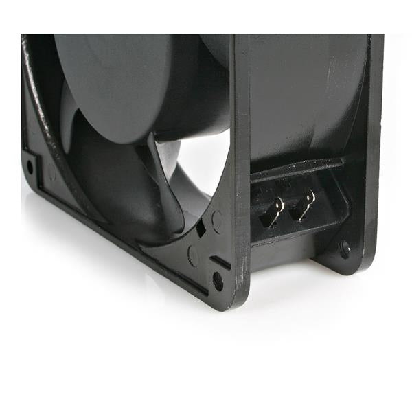 StarTech.com 120mm Axial Rack Muffin Fan for Server Cabinet, 115V, AC Cooling, Low Noise & Quiet PC Computer Case Fan