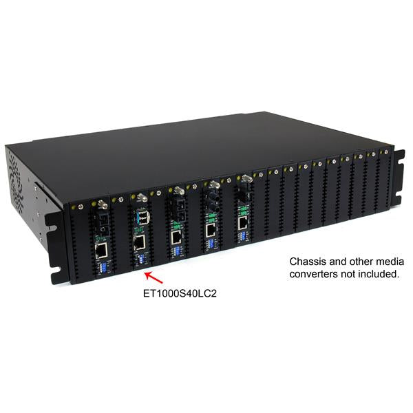 StarTech.com 1000 Mbps Gigabit Single Mode Fiber Media Converter LC 40 km - TAA