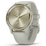 Garmin vivomove Trend, Cream Gold Stainless Steel Bezel with French Gray Case and Silicone Band