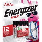 Energizer MAX AAA Batteries (8 Pack)