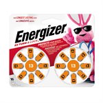 Energizer Hearing Aid Batteries Size 13, Orange Tab, 16 Pack