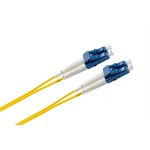 Optic.ca Fiber Patch Cable OS2 LC/UPC-LC/UPC, Single-mode, Duplex, 2mm yellow jacket, 1.5M