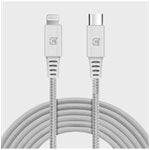 Caseco Braided USB-C to Lightning Cable 2M (6FT) White