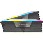 CORSAIR VENGEANCE RGB DDR5 16GB (1 x 16GB) DDR5 6000 CL38-48-48-96 1.35V Intel XMP & AMD EXPO - GREY