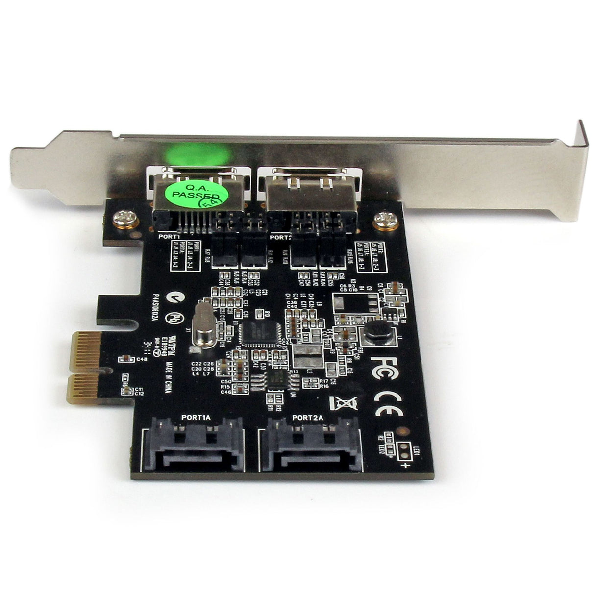 StarTech.com 2 Port PCI Express SATA 6 Gbps eSATA Controller Card - Dual Port PCIe x1 SATA III Adapter with Configurable Internal/External Connectivity