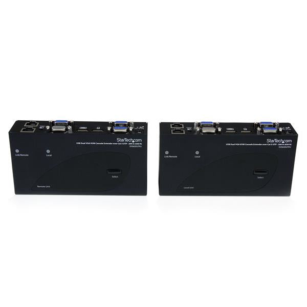 StarTech.com USB Dual VGA over Cat5 KVM Console Extender - 650 ft / 200m - TAA