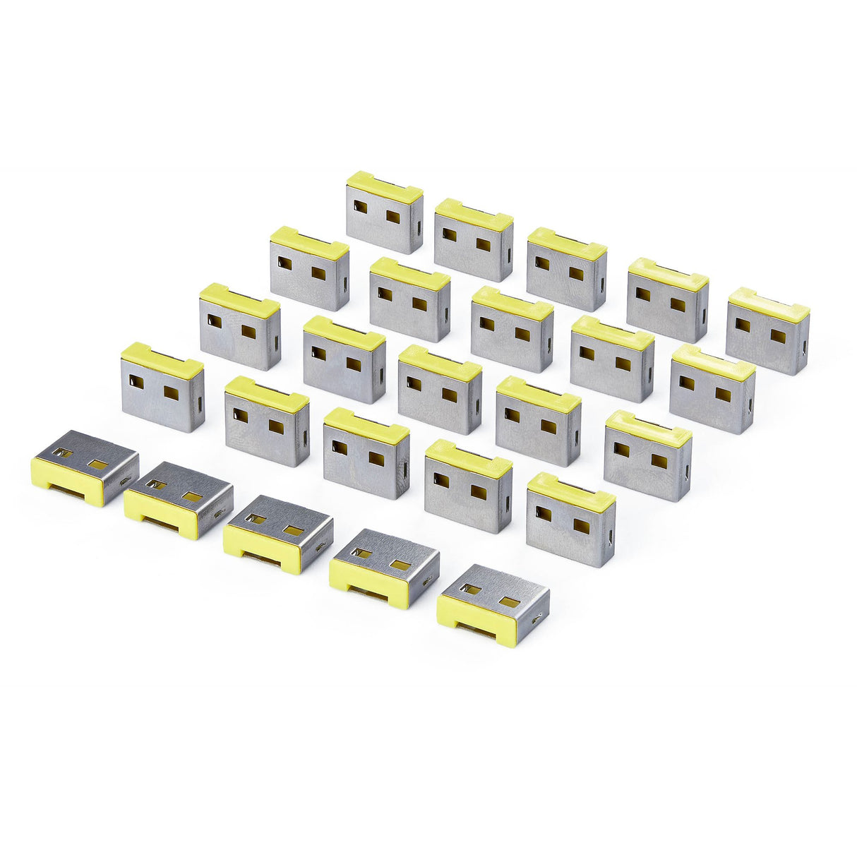 StarTech.com USB-A Port Blocker Replacement Plugs, 25-Pack Spare Latching Inserts for USB-A-PORT-BLOCKER, Snap-In Reusable USB-A Dust Covers for Laptops & Computers