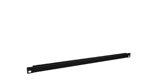 Middle Atlantic 1/3 RU Flanged Blank Rack Panel, Black Brushed and Anodized Aluminum