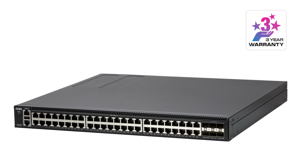 ATEN ES0154 network switch Managed L2+ Gigabit Ethernet (10/100/1000) Black