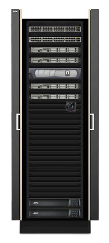 APC NetShelter CX 38U Freestanding rack Grey, Oak