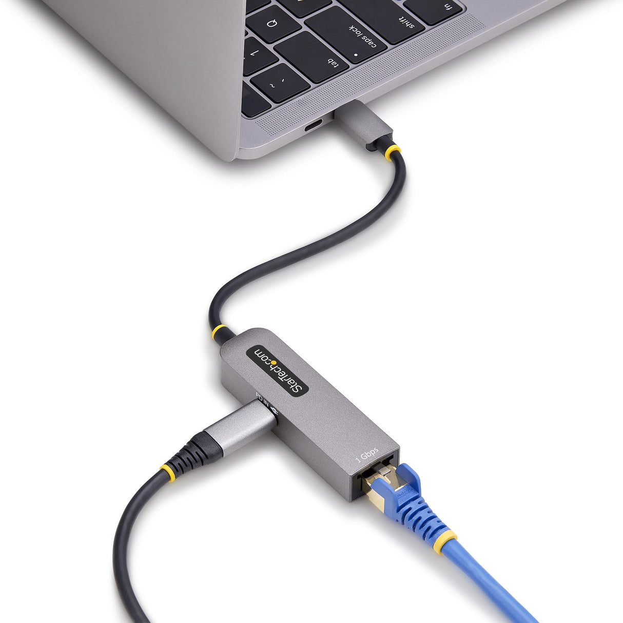 StarTech.com USB-C to Ethernet Adapter, NIC, 100W PD Pass-Through, USB 3.0 Type-C 1Gbps Multi Speed Network Adapter, Thunderbolt Compatible, Windows & Mac
