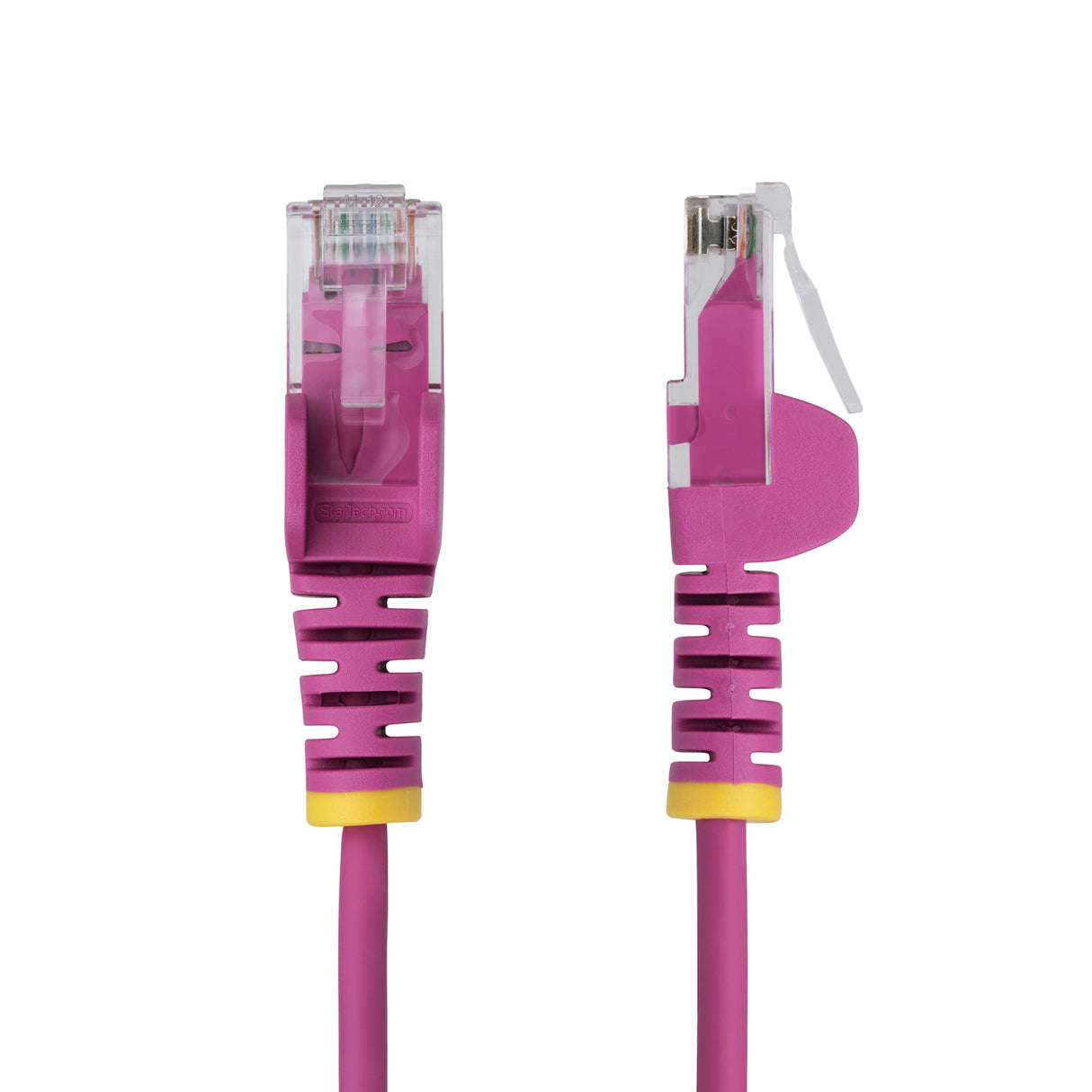 StarTech.com 50ft Pink Slim CAT6 Ethernet Cable, Snagless, 100W PoE, UTP, LSZH, 28AWG Pure Bare Copper Wire, Slim RJ45 Network Patch Cord w/Strain Reliefs, Individually Tested