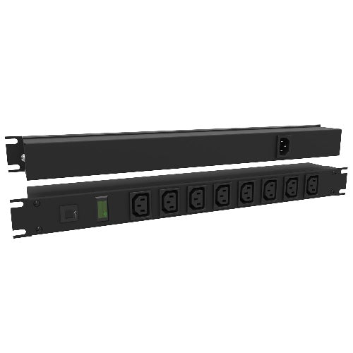 Hammond 1582E Series PDU 10A/100-240V PilotLight 8 F-Outlets C13 /C14 in 1U