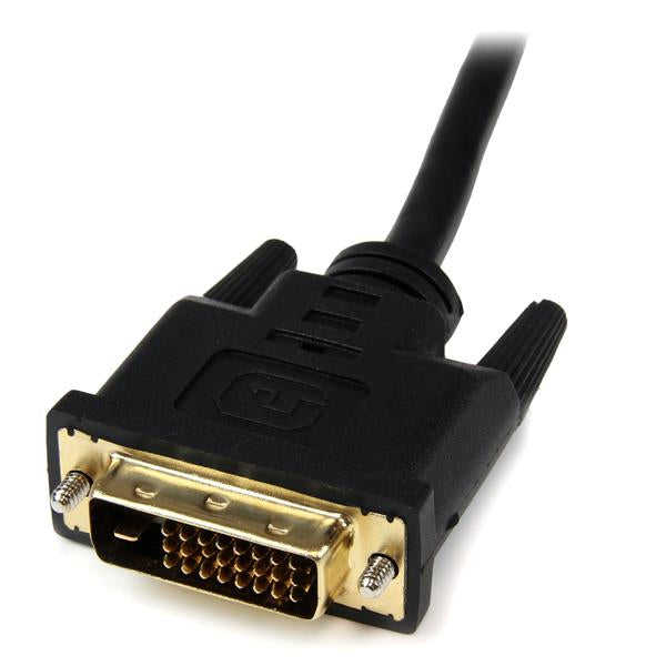 StarTech.com 8in (20cm) HDMI to DVI-D Video Cable Adapter - HDMI Female to DVI Male