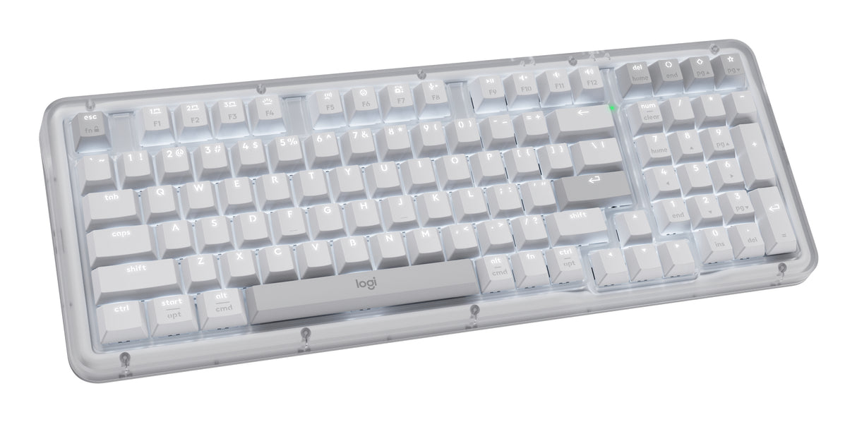 Logitech Alto Keys K98M keyboard Universal RF Wireless + Bluetooth QWERTY US English White