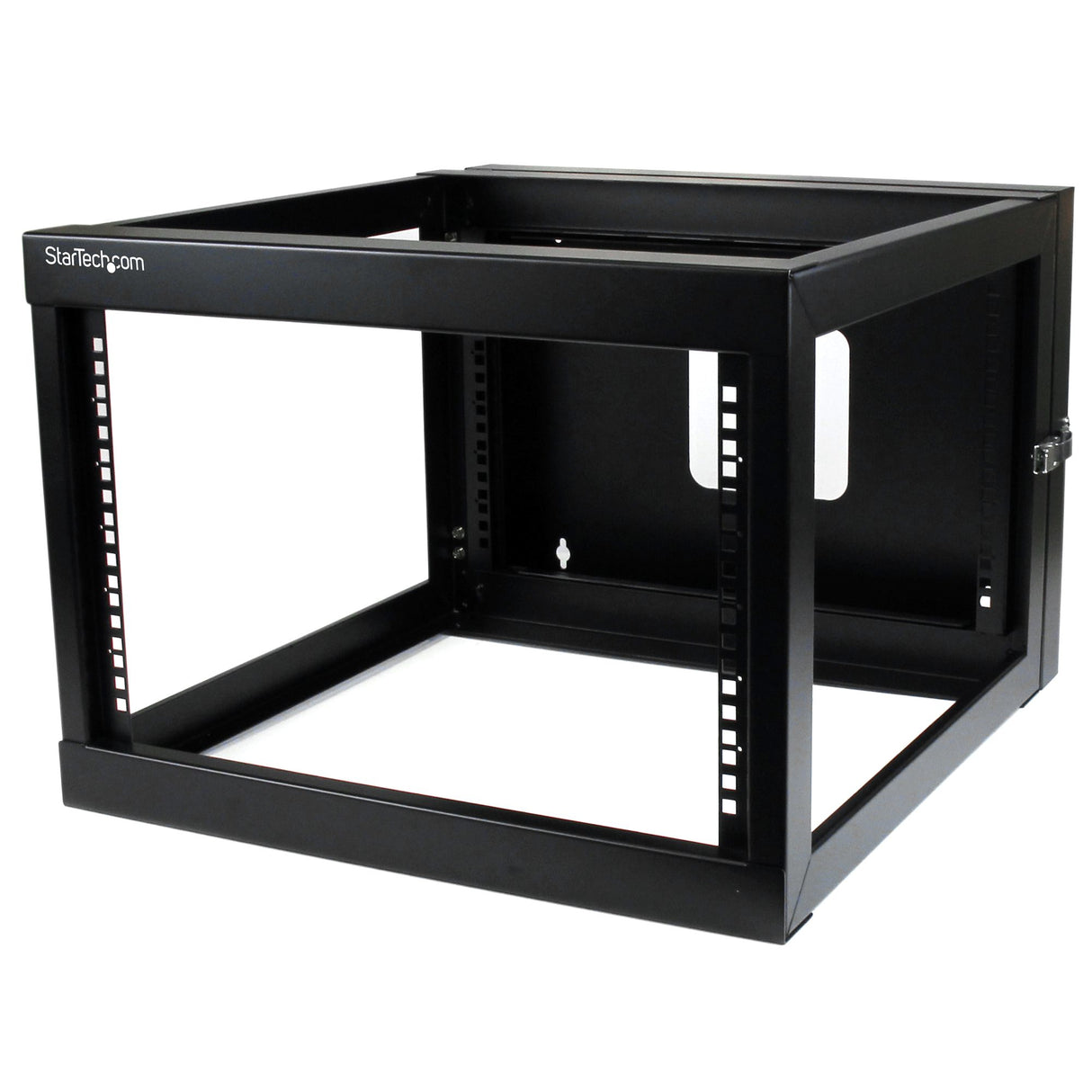 StarTech.com 4-Post 6U Hinged Wall-Mount Network Rack, 19" Open Frame Server Rack with 19.8in Mounting Depth, Wall Mount Swing Out Data Rack for IT / AV / Patch Panel / Computer Equipment