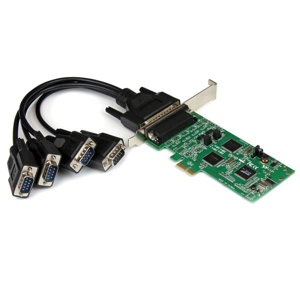 StarTech.com 4 Port PCI Express PCIe Serial Combo Card - 2 x RS232 2 x RS422 / RS485 - TAA