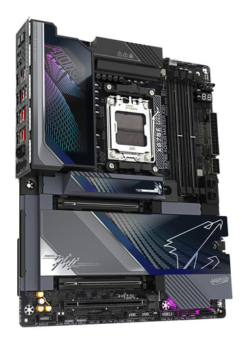 GIGABYTE X870E AORUS MASTER X3D Motherboard - Supports AMD Ryzen 9000 CPUs, 18+2+2 Phases Digital VRM, up to 9000Hz DDR5 (OC), 2xPCIe 5.0 + 3xPCIe 4.0, Wi-Fi 7, 10GbE LAN, USB 4