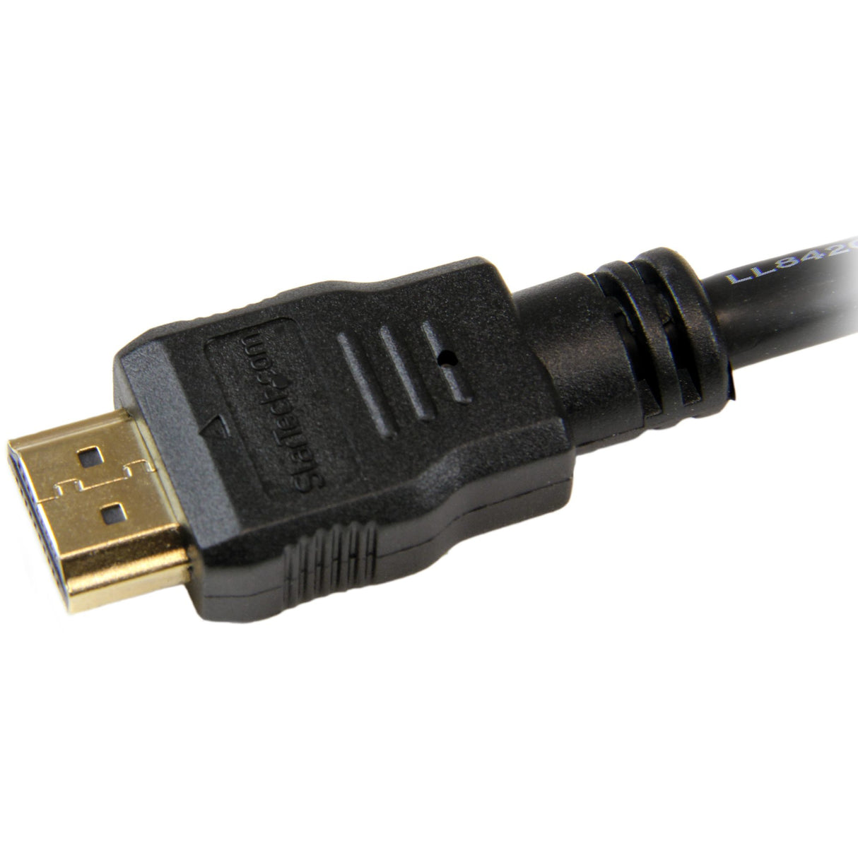 StarTech.com 1.6ft (50cm) HDMI Cable - 4K High Speed HDMI Cable with Ethernet - UHD 4K 30Hz Video - HDMI 1.4 Cable - Ultra HD HDMI Monitors, Projectors, TVs & Displays - Black HDMI Cord - M/M