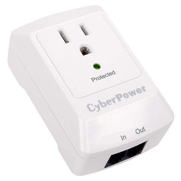 CyberPower CSP100TW surge protector White 1 AC outlet(s) 125 V