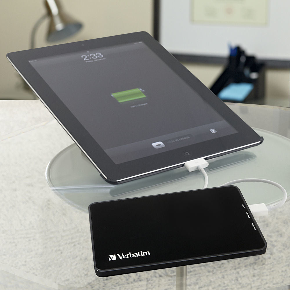 Verbatim Portable Power Pack 10000 mAh Lithium Polymer (LiPo) Black