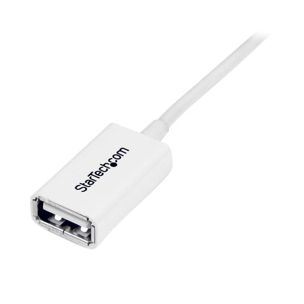 StarTech.com 3m White USB 2.0 Extension Cable A to A - M/F