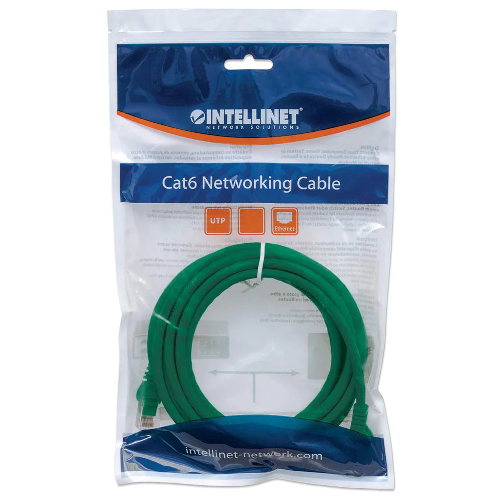 Intellinet IEC-C6-GR-75 networking cable Green 22.5 m Cat6a U/UTP (UTP)
