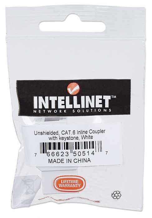 Intellinet 505147 cable gender changer 8P8C White