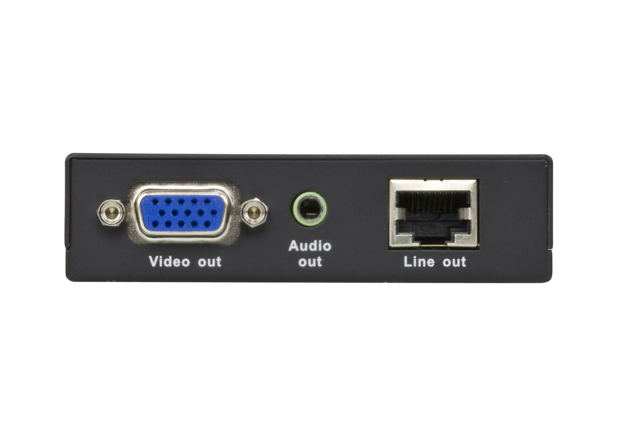 ATEN VE172R AV extender AV receiver Black