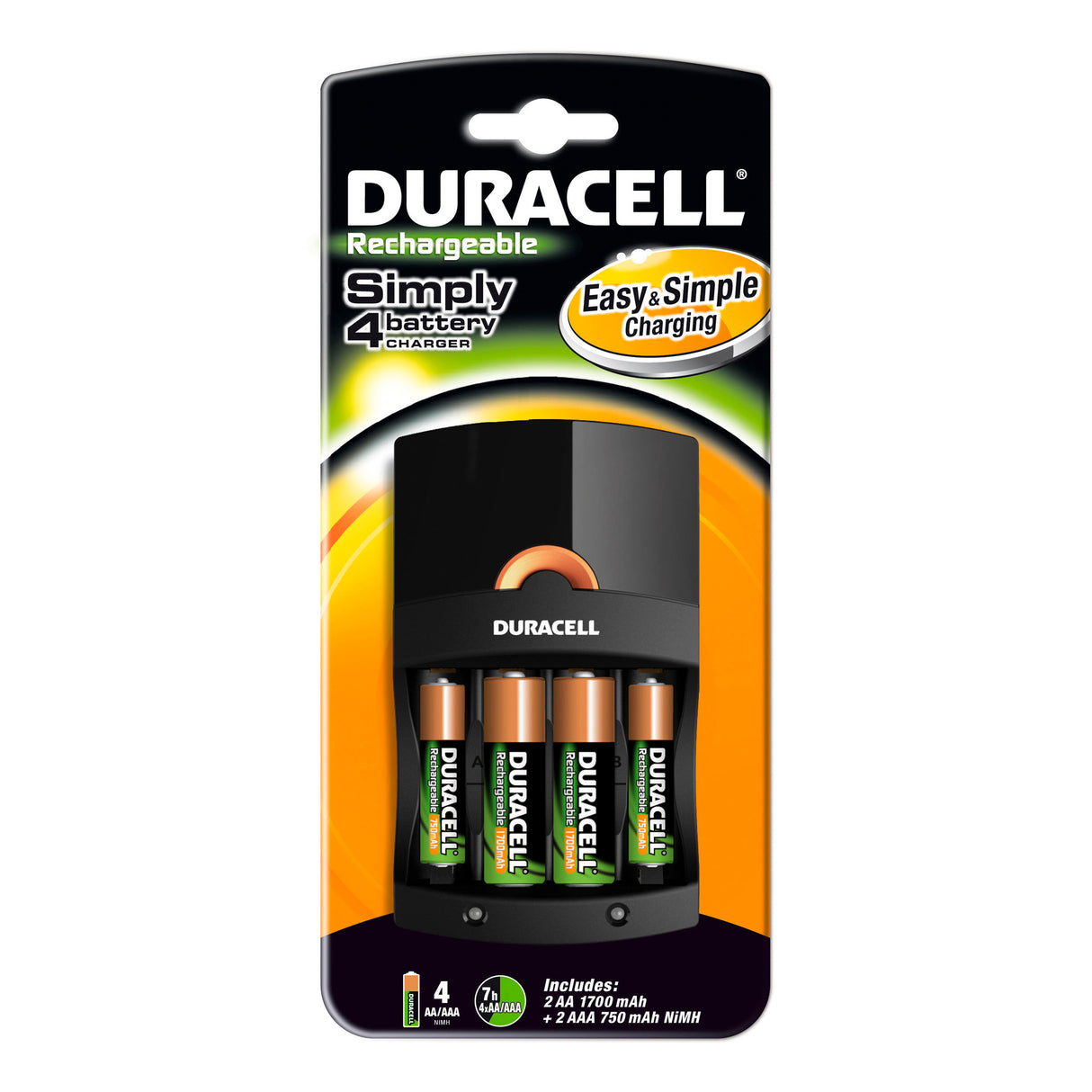 Duracell CEF 14 + 2xAA + 2xAAA battery charger