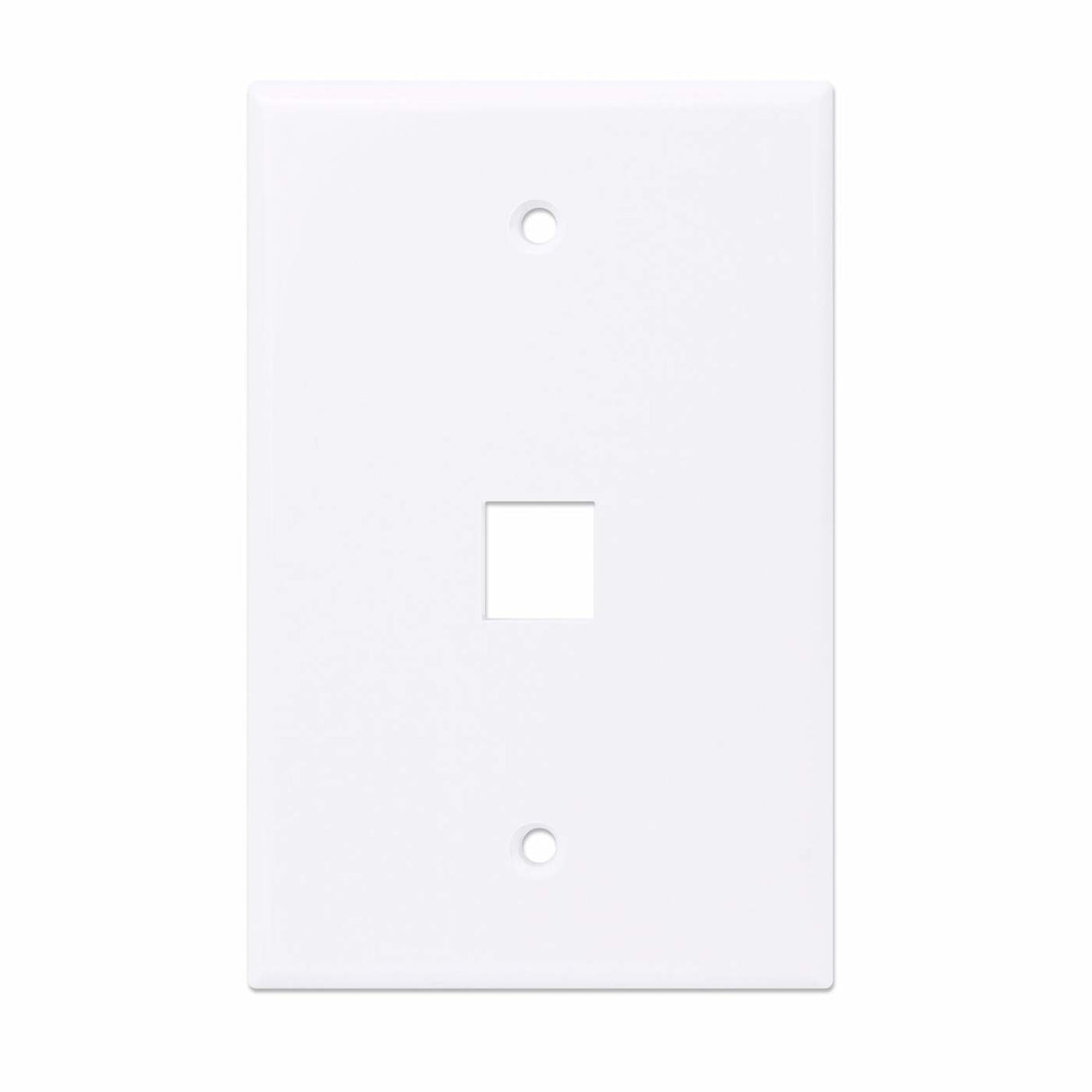 Intellinet 1-Outlet Oversized Keystone Wall Plate, White