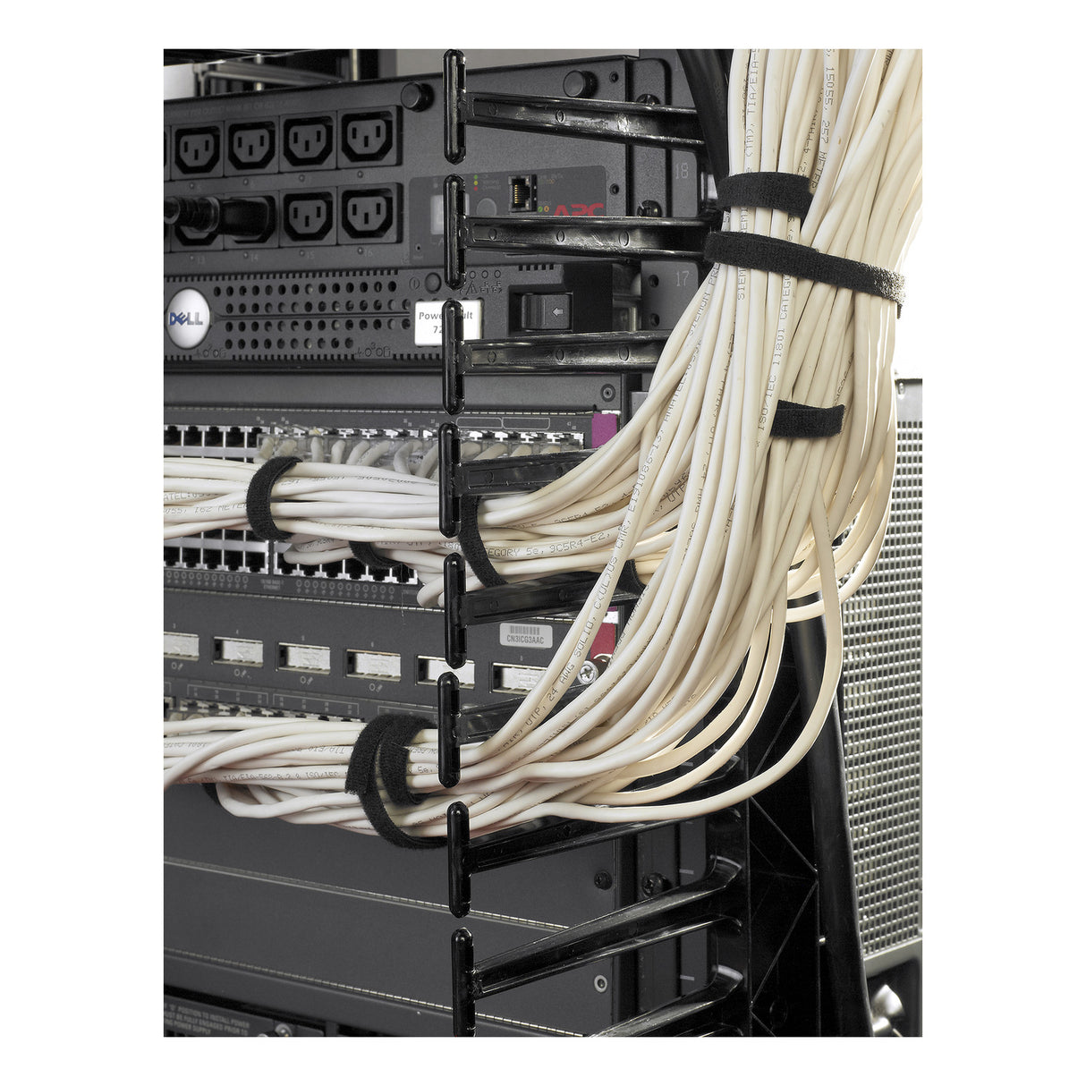 APC Valueline, Vertical Cable Manager for 2 & 4 Post Racks, 84"H X 6"W, Double-Sided with Doors