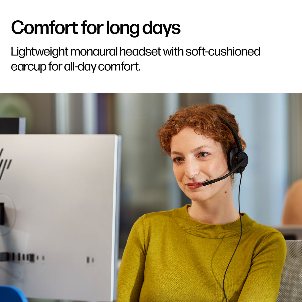 HP Poly Mission 415 Monaural USB Wired Headset Classic