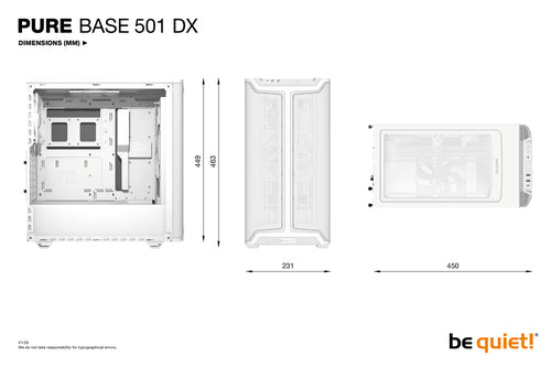 be quiet! Pure Base 501 DX White Midi Tower
