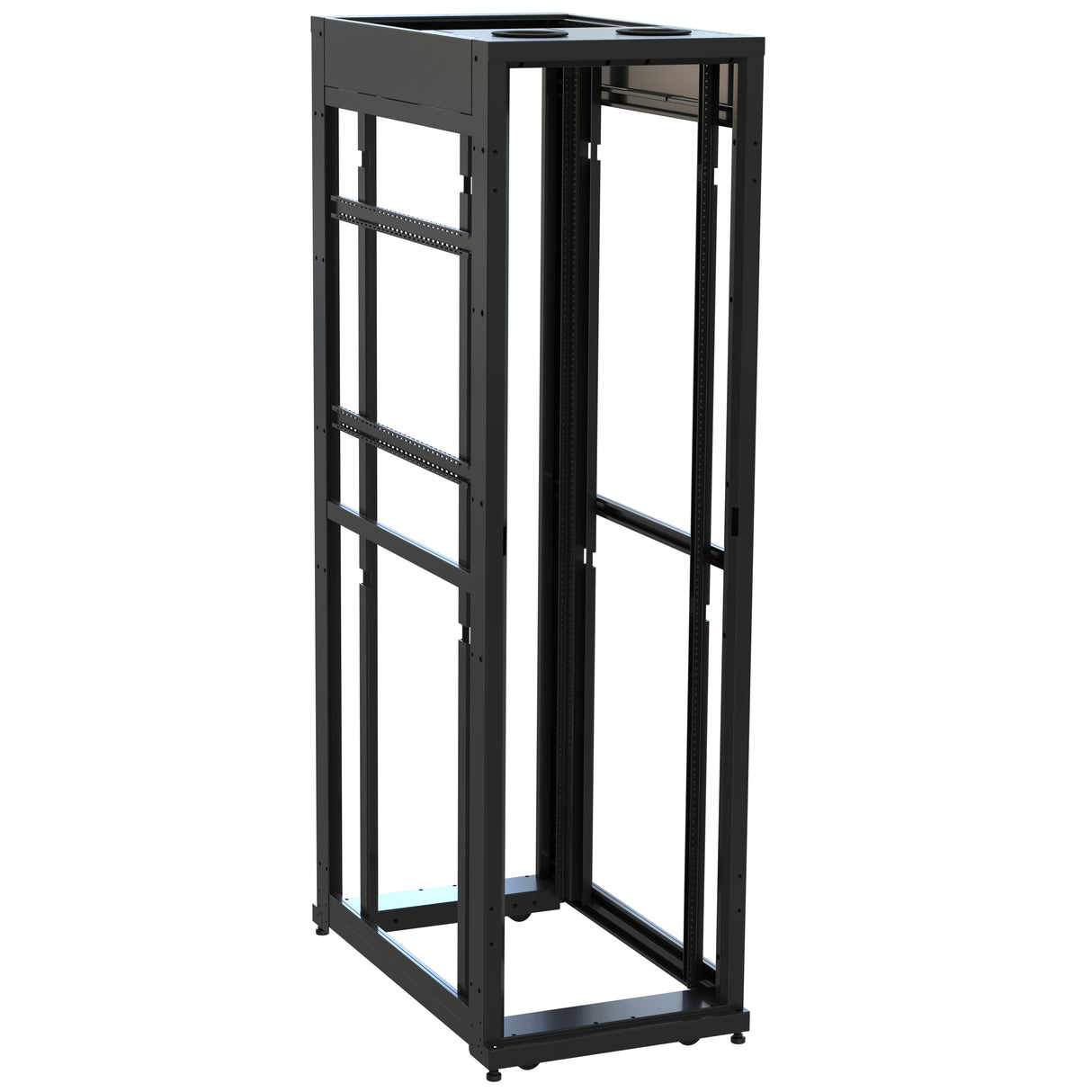 Middle Atlantic 45 RU SNE Series Rack Frame, 42 Inches Deep, 24 Inches Wide with 10-32 Rackrail