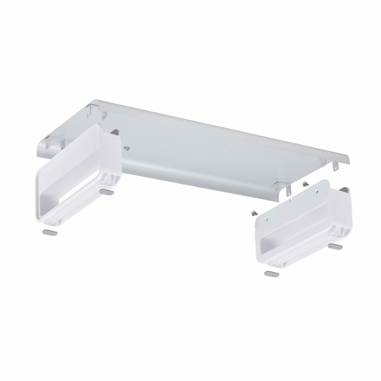 StarTech.com Ergonomic Monitor Riser Stand, Up to 33lb/15kg, Fixed height 3.5in/9cm, Desktop Computer Monitor/Laptop Riser, Steel Platform, Quick Assembly, Optimize Desk Space - TAA