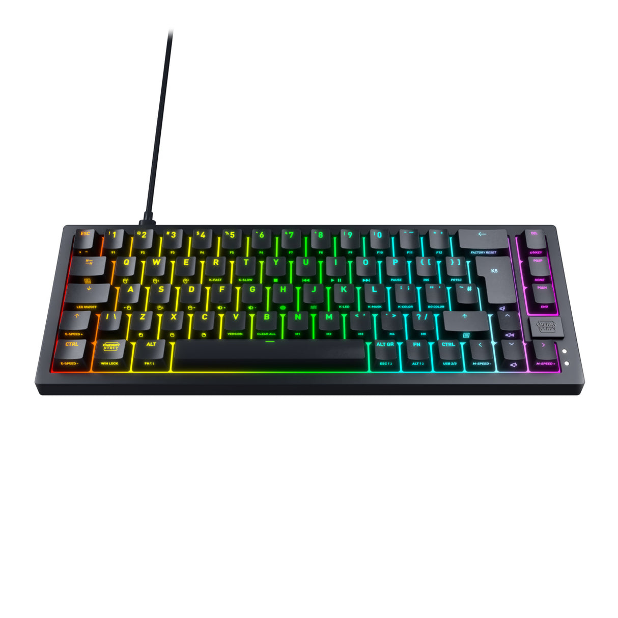 CHERRY K5V2 Compact keyboard Gaming USB QWERTY English Black