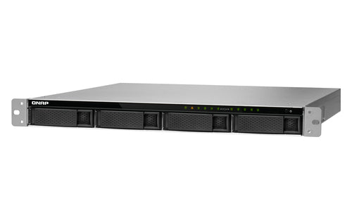 QNAP TS-983XU-RP NAS Rack (1U) Intel® Xeon® E-2124 8 GB DDR4 0 TB QNAP Turbo System Aluminium, Black
