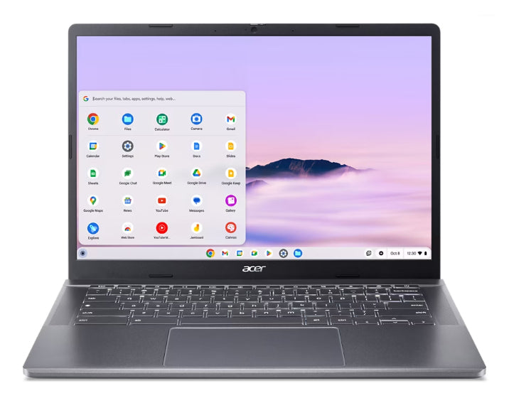 Acer Chromebook Plus 514 CBE574-1T-R8T7 AMD Ryzen™ 3 7320C 35.6 cm (14") Touchscreen 8 GB LPDDR5x-SDRAM 256 GB SSD Wi-Fi 6E (802.11ax) ChromeOS Grey